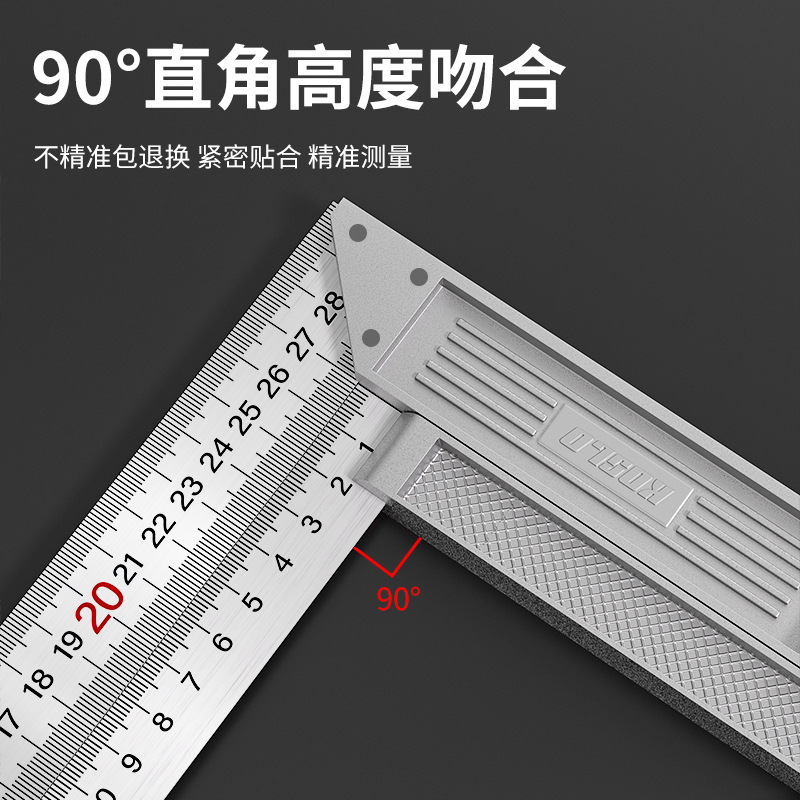 ✅メーカーはステンレス角尺木工90度角尺三角尺30mm50mm厚さL型直角を供給している|undefined
