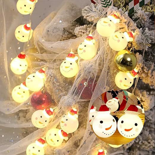 LED transfronterizo decoración de luces Santa muñeco de nieve árbol de navidad luces de atmósfera luces de navidad luces de color luces de luz de cadena