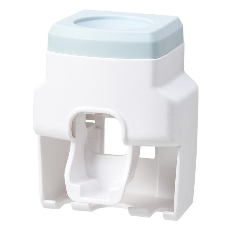 Nordic-Style Toothpaste Dispenser, No-Drill Wall-Mounted Toothbrush Holder, Wall-Mounted Automatic Toothpaste Dispenser