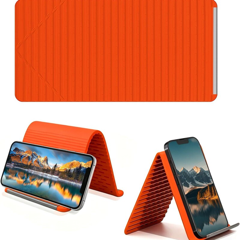 Flexible silicone phone stand, desktop tablet and laptop stand, foldable and deformable travel lazy stand Flexible silicone phone stand, desktop tablet and laptop stand, foldable and deformable travel lazy stand