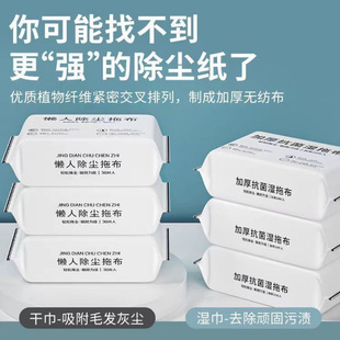 Dust Removal Paper Lazy Disposable Household Cleaning Hand-Free Hair Suction Vacuum Floor Towel Cloth Wet Wipes for Floor Wiping