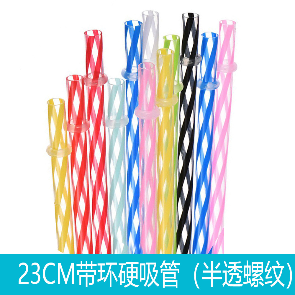 Inventario de tubería dura repetible con anillo de paja transfronteriza venta caliente 12 roscas de color de paja dura resistente al desprendimiento de plástico PP