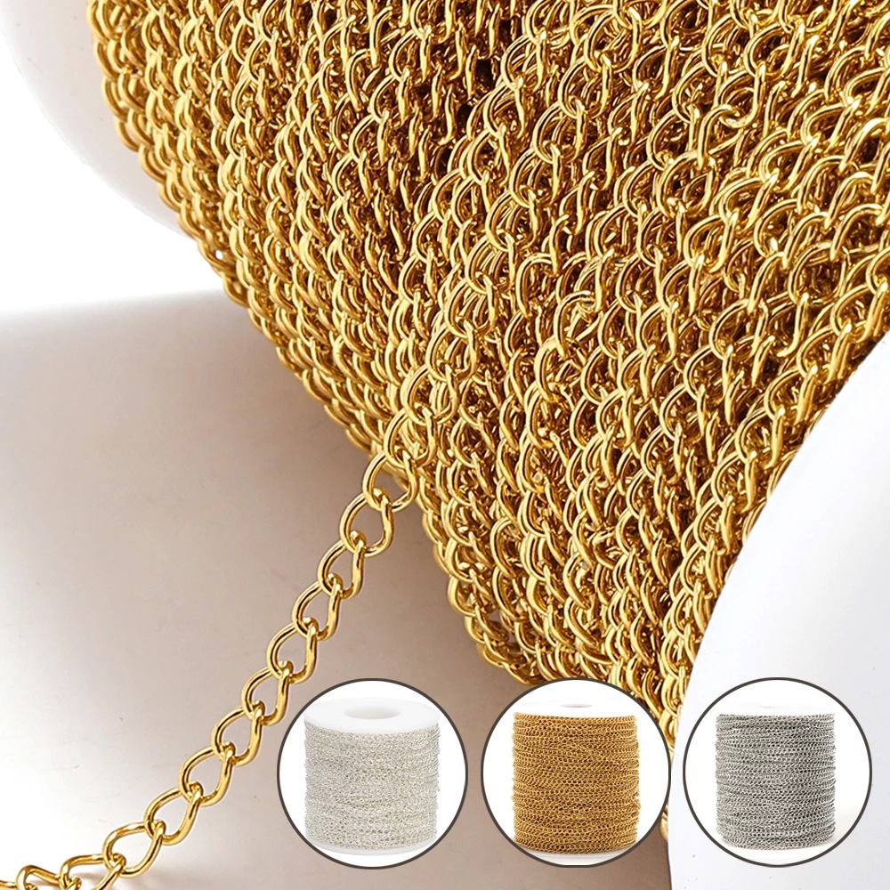 Golden bracelet stainless steel