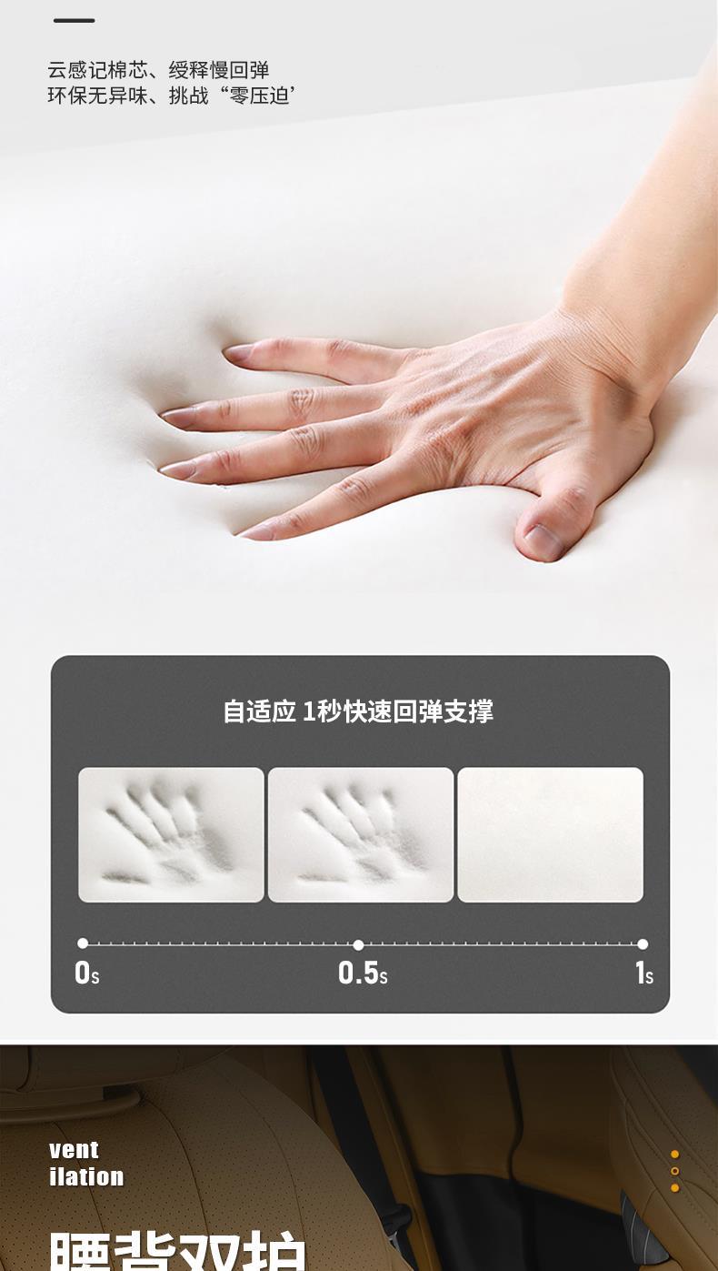 Dedicated Denza D9 Headrest and Neck Pillow 2025 Model Neck Pillow Original Car Lumbar Pillow Car Neck Pillow Modification Pillow Accessories