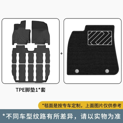 Suitable for Bmw X7 Full Car Tpe Floor Mats, Special Car Floor Mats, Car Tpe Floor Mats, Environmentally Friendly Wholesale (Modelə uyğun ayaqaltı) - bmw-x7-6-seater-19-25-models-single-layer-foot-pad-menis-carpet-surface