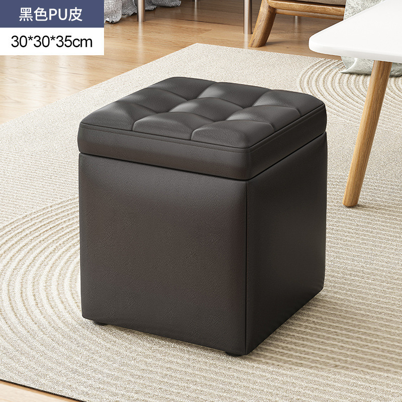Taburete de almacenamiento, taburete de almacenamiento, puede sentarse en la puerta de la casa, probador de zapatos, banco de sofá pequeño, taburete de cambio de zapatos multifuncional