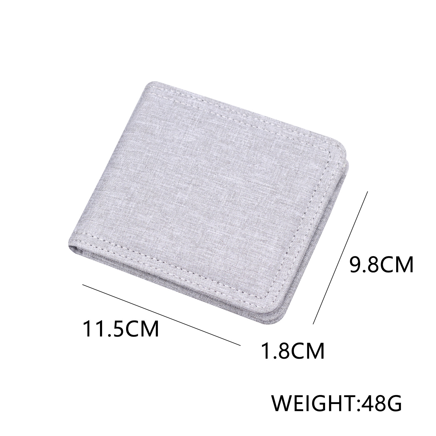 Canvas cartera corta para hombres con cremallera cartera de hombres cartera de tarjetas de hombres cartera de hombres en una cartera de hombre transfronteriza