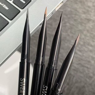 SWEETMINT eyebrow pencil with brush double head smooth wild raw eyebrow natural lasting color rendering is not easy to faint double eyebrow pencil