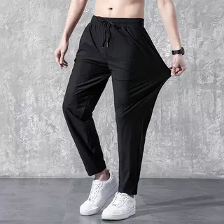 衫少服饰冰丝长裤男薄款韩版大码直筒现货工厂批发外贸运动休闲裤