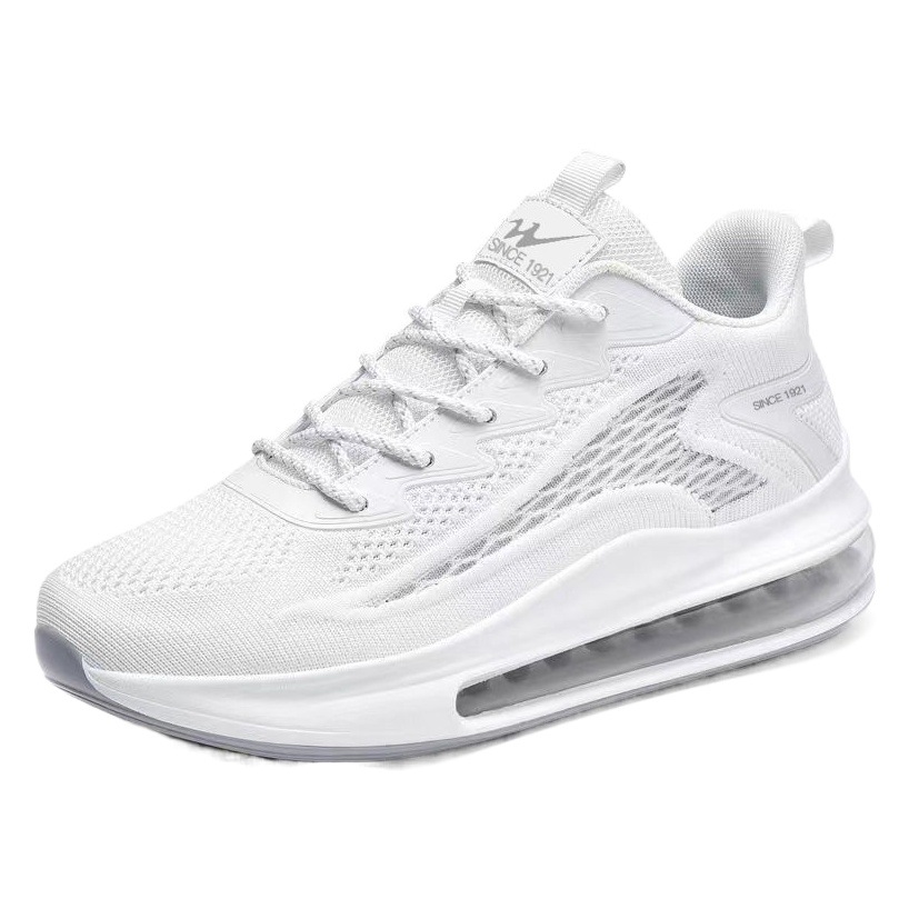 Zapatillas deportivas para hombre, zapatillas deportivas clásicas versátiles de malla transpirable, zapatillas informales de caña baja con cordones, zapatillas para correr de suela blanda estilo coreano image 1