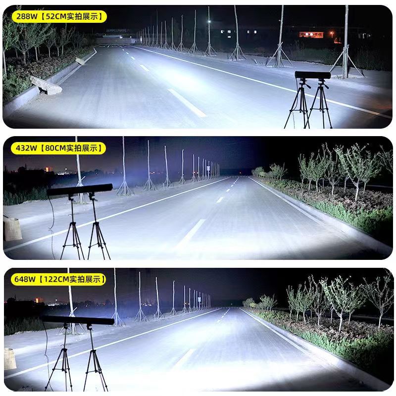 Car Strip Light Led Spotlight Mid-Grid Ultra-Bright Bright Truck 12V 24V Strobe Bar Light Off-Road Vehicle Roof Headlight