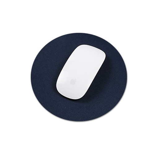 Advertising mouse pad solid color anti-slip computer office desk pad gaming round leather mouse pad custom logo printing
