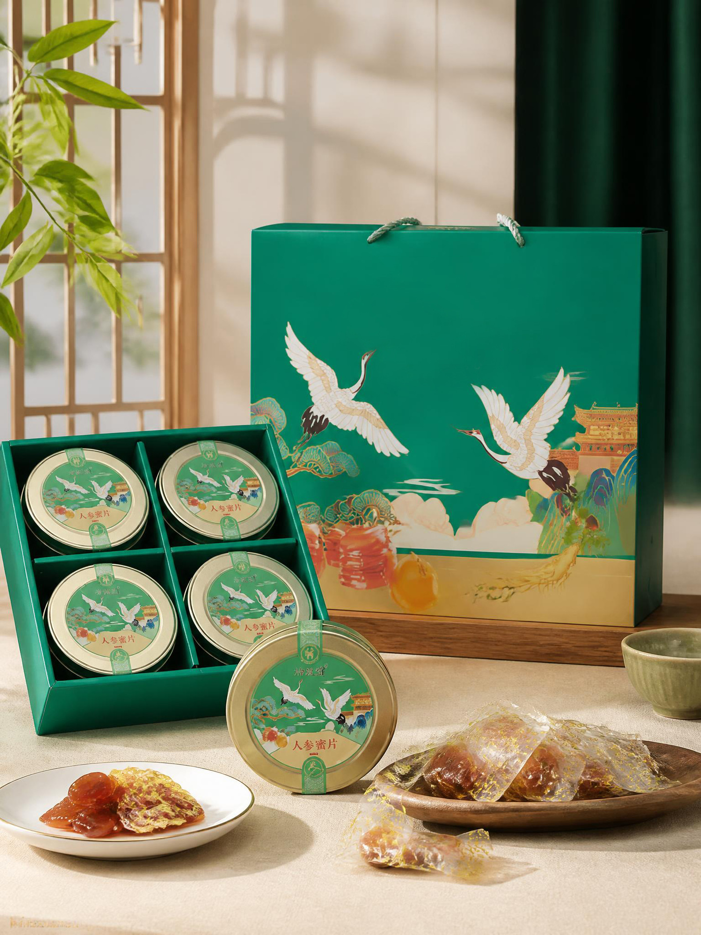 Changbai Mountain Fresh Ginseng Honey Slices Ready to Eat Gift Box 50g Jilin Specialty quality and texture