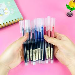 Neutral rollerball pens, 0.5mm quick-drying office stationery, student examination pens, ink pens, black, blue, red three colors