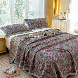 JIA类三层纱毛巾被盖毯夏季纯棉全棉纱布毯子沙发午休加厚床单床