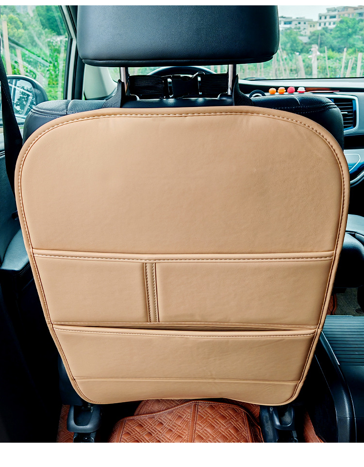 Car Seat Anti-Kick Pad, Universal Rear Seat Backrest Storage Protection Pad, Children's Anti-Dirt and Anti-Kick Pad Storage