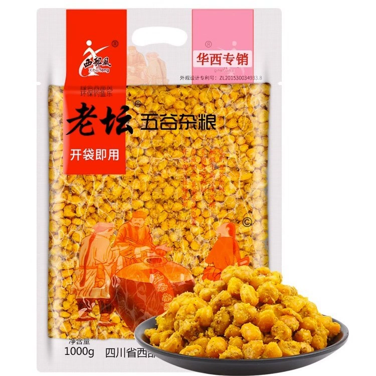 西部风 Old altar grain grain nest ingredients sweet potato corn wheat grain fishing bait 1000g 30 bags/box