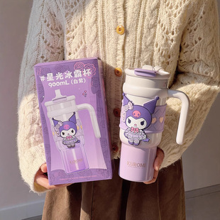 Sanrio Ice Cup Office High-value Big Mac for Boys and Girls Large Capacity Straw Cup