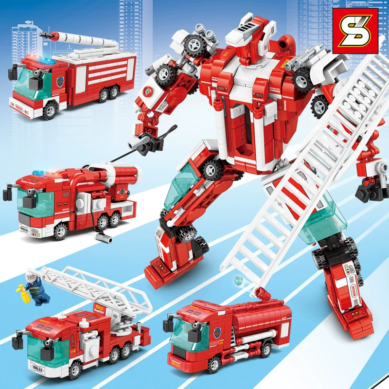 Конструктор Lego трансформер робот-игрушка для мальчиков, подарок на день рождения; модульная сборка; варианты 5552 1584 1588