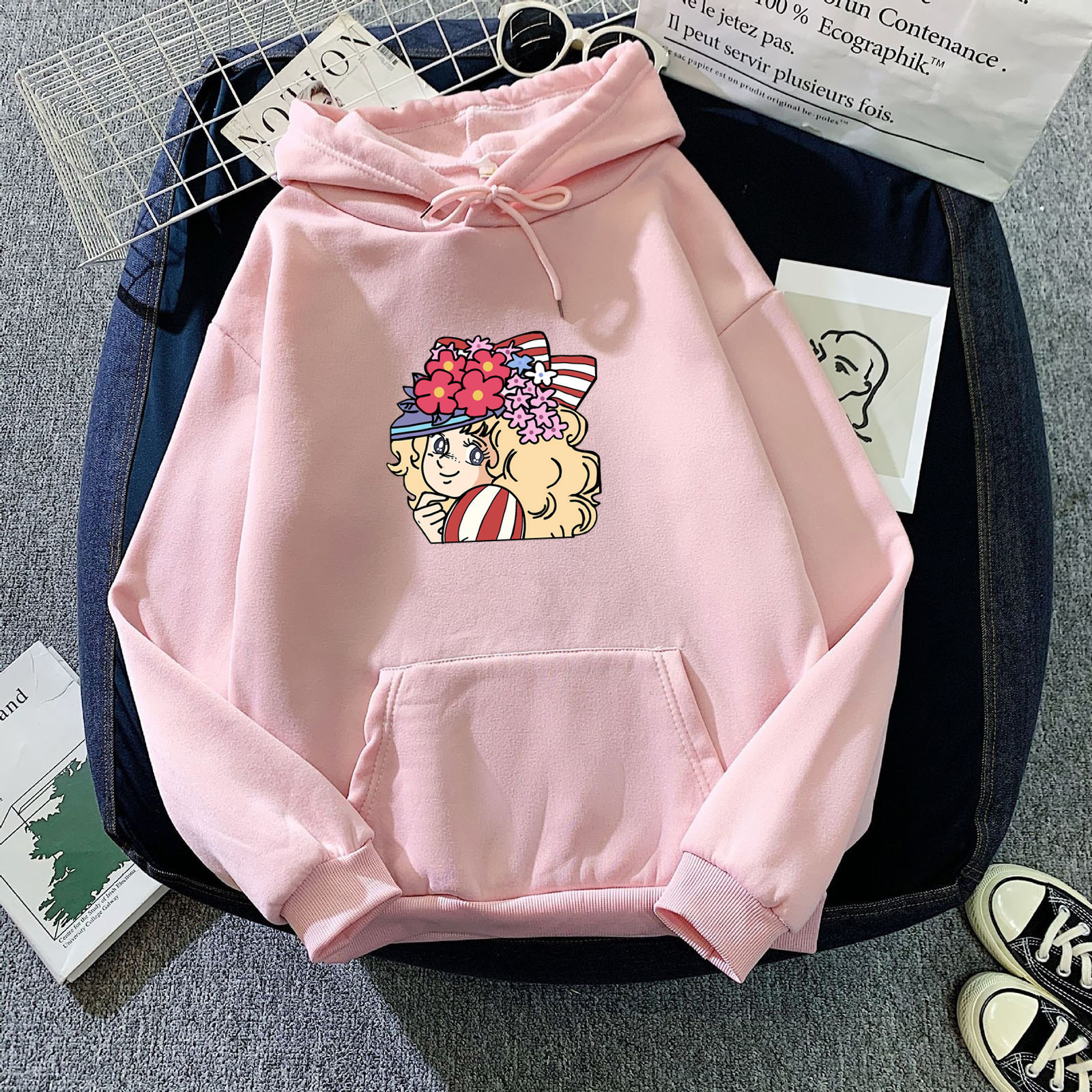 Candy Candy Hoodie Women Fashion Kawaii Anime Harajuku