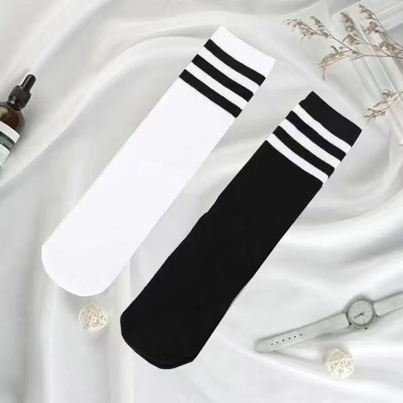 Children's Knee-High Socks Football Socks Student Sports Performance Three-Stripe Japanese College Style Long Casual Versatile