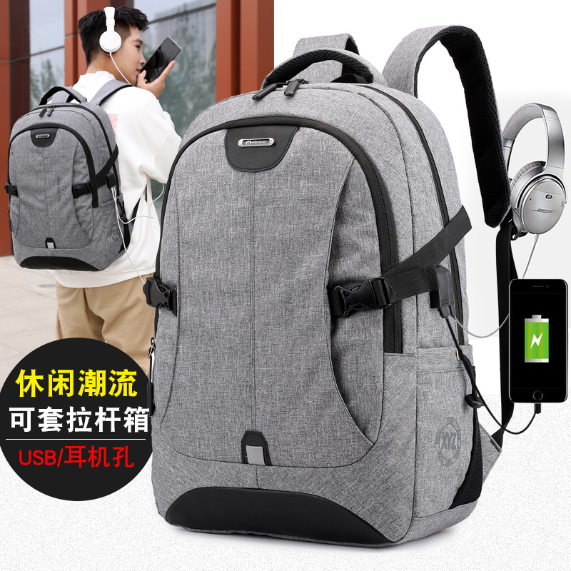 2024 nuevo estilo usb recargable bolso de hombro Oxford para hombre al aire libre mochila de viaje de negocios ligero bolsa de computadora al por mayor