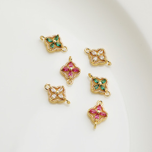 14K����ɫ�ʯ���~С������ �������~���p��������� diy�Ʒ