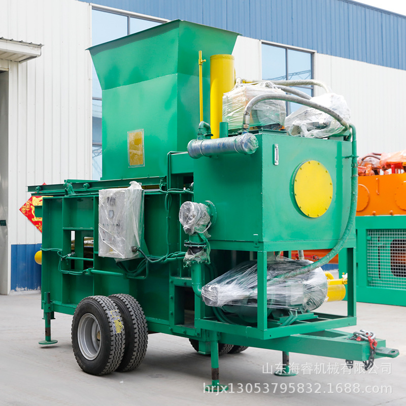玉米秸秆全自动套袋子打包机药材蒜皮压块机花生秧液压打包机厂家