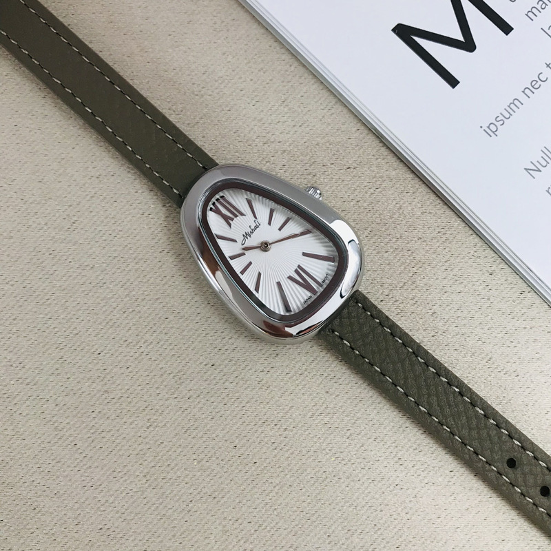110g Weight Tempered Glass Mirror Material Genuine Leather Strap Material Watch Classification Pointer Display Type Buckle Buckle Style Oval Dial Shape Casual, Holiday Occasion Quartz Movement Solid Color Pattern All Seasons Season Women's Gender Vintage Style, Classic Style Style Vintage Style Classic Style Solid Color Buckle Quartz Watch Women's Watches 29