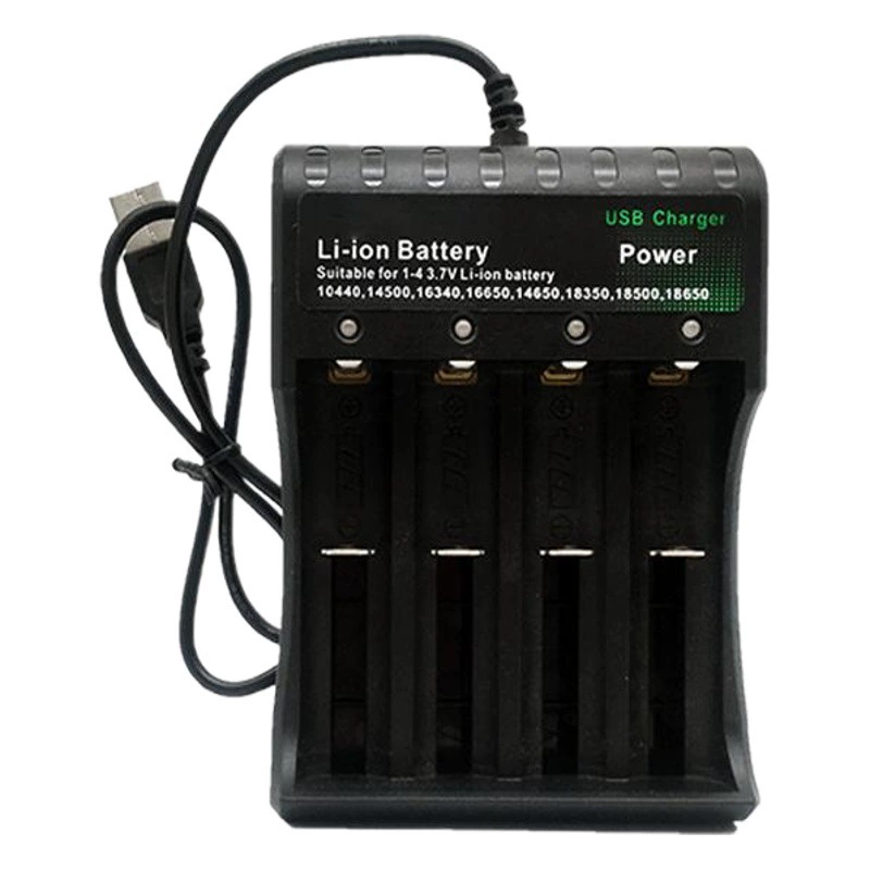 26650 18650USB один слот двойной слот Четыре слота фонарик Электрический Толчок мегафон литиевая батарея 4,2 В зарядное устройство