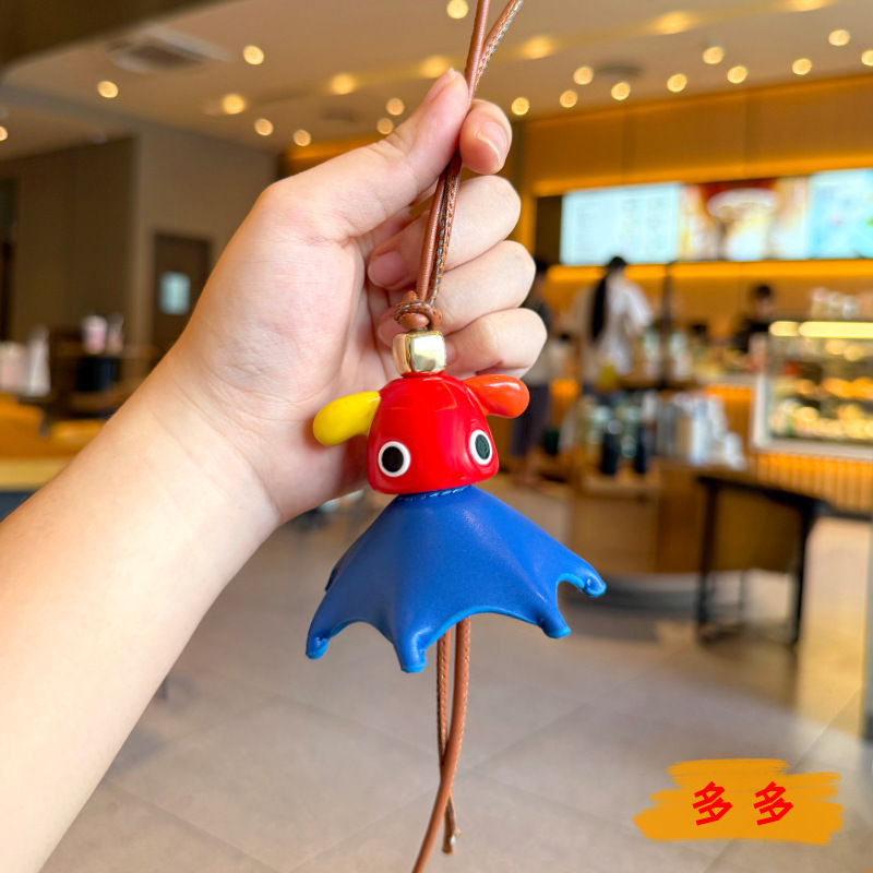 罗家25新品小精灵包挂饰流苏可爱公仔钥匙扣时尚车挂动物饰品挂件|undefined