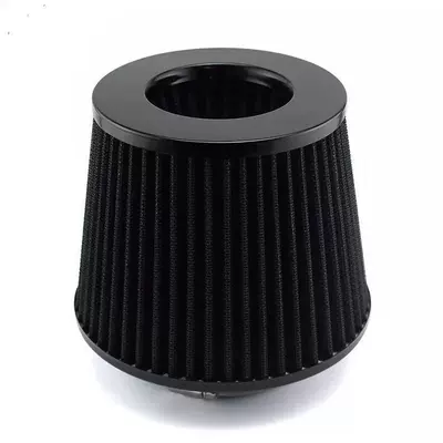 Car modified 76mm large flow air filter modified mushroom head filter winter mushroom head exhaust gas filter (Digər kuzov və aksesuarlar) - black