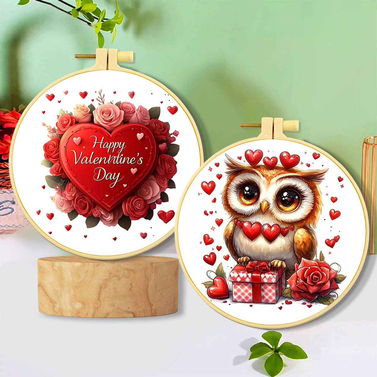 Nuevo kit de bordado DIY de punto de cruz transfronterizo: El Amor del Búho, material hecho a mano, venta al por mayor