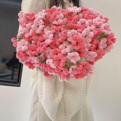 手織りウール diy あじさいブランケットジャスミンブーケカーネーション抱擁かぎ針編みクリエイティブギフト素材