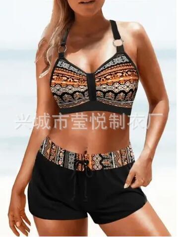 Retro sexy split beach swimwear