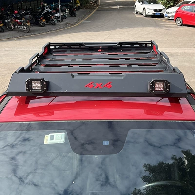 Great Wall Cannon Pickup Modified Luggage Rack Roof Frame Travel Rack Multi-purpose Cannon Luggage Basket Wingle Car PLUS Shelf (Roof rack) - starlight-type-a-size-125107-no-drilling-required