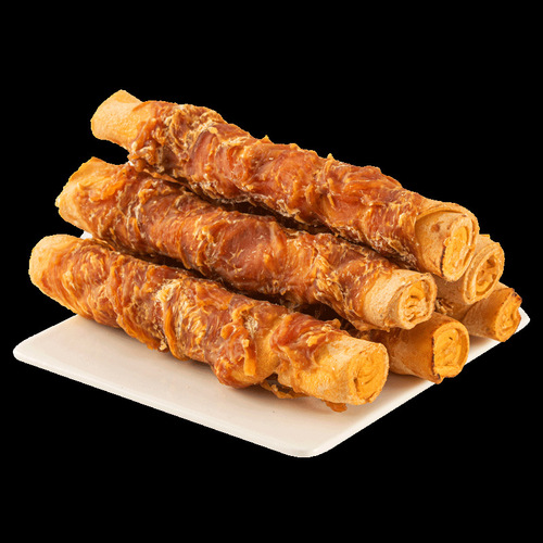 Teeth stick for dogs, small dog snacks for puppies, chicken and duck meat jerky cowhide rolls, Teddy Pomeranian reward, bite-resistant teeth cleaning