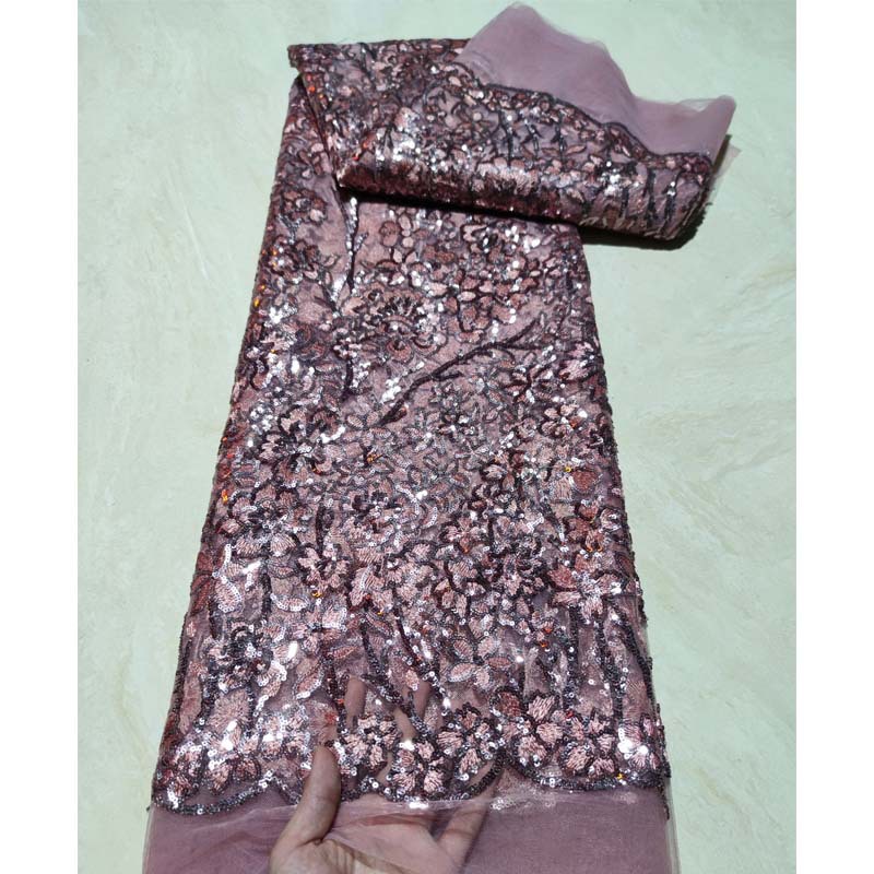 Malla lentejuelas bordado tela bordado flor vestido de novia falda encaje tela lentejuelas encaje JX1523