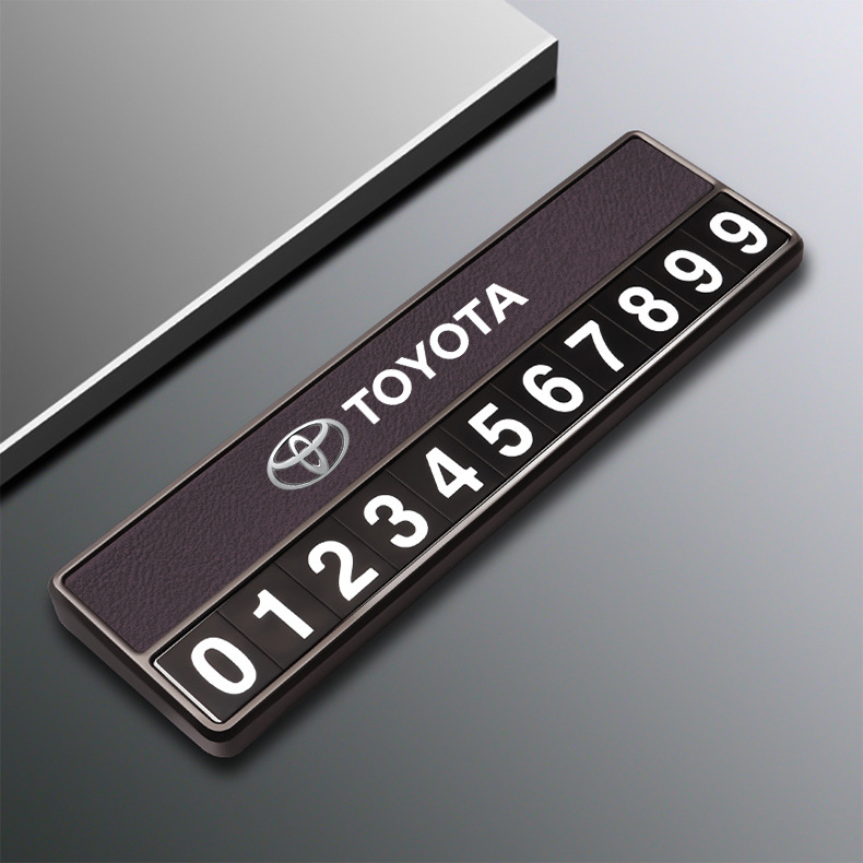 Suitable for Toyota Temporary Parking Number Plate Rongfang Camry Corolla Asia Dragon Highlander Moving Car Phone Plate
