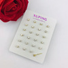 24k color plated, 12 pairs per card