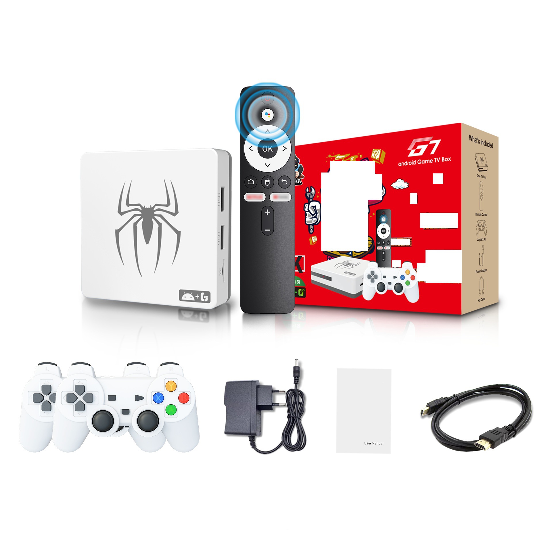 Cross-Border G7 Online Game Set-Top Box Two-In-One 35000+ Games with Wireless Handle Video Machine Hd
