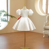 Белая скрипка, наряд для музыкальных выступлений, наряд маленькой принцессы, платье