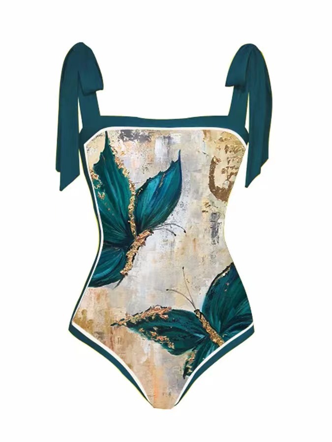 Women's Vacation Ditsy Floral 2 Pieces Set One Piece Swimwear display picture 13