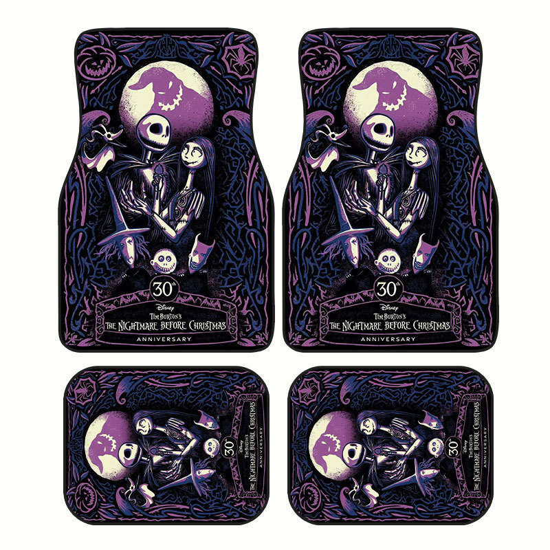 Cross-border Hot-selling Cartoon Mickey Car Mat Four-piece Dirt-resistant Easy-care Floor Mat Amazon Floor Mat for Hair