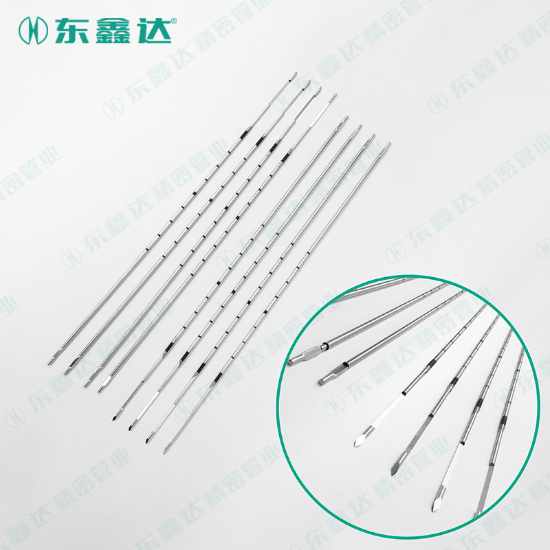 加工活检穿刺针 软组织活检针同轴针射频消融针套管 刻度喷砂显影