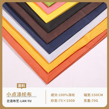 09小点涤纶布 全涤面料 时尚批发供应 圆点印花服饰沙发布料