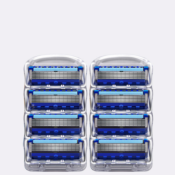 2025 nuevo hombre azul manual Geely de cinco capas cuchilla de afeitar escondida cuchilla de afeitar multicapa de acero inoxidable