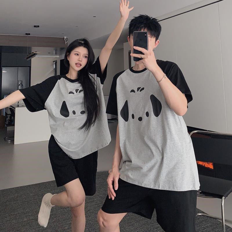 New Summer Couple Men's and Women's Popular Cartoon Casual Large Size Pajamas for Men and Women Cute Short-Sleeved Home Clothes Set New Summer Couple Men's and Women's Popular Cartoon Casual Large Size Pajamas for Men and Women Cute Short-Sleeved Home Clothes Set