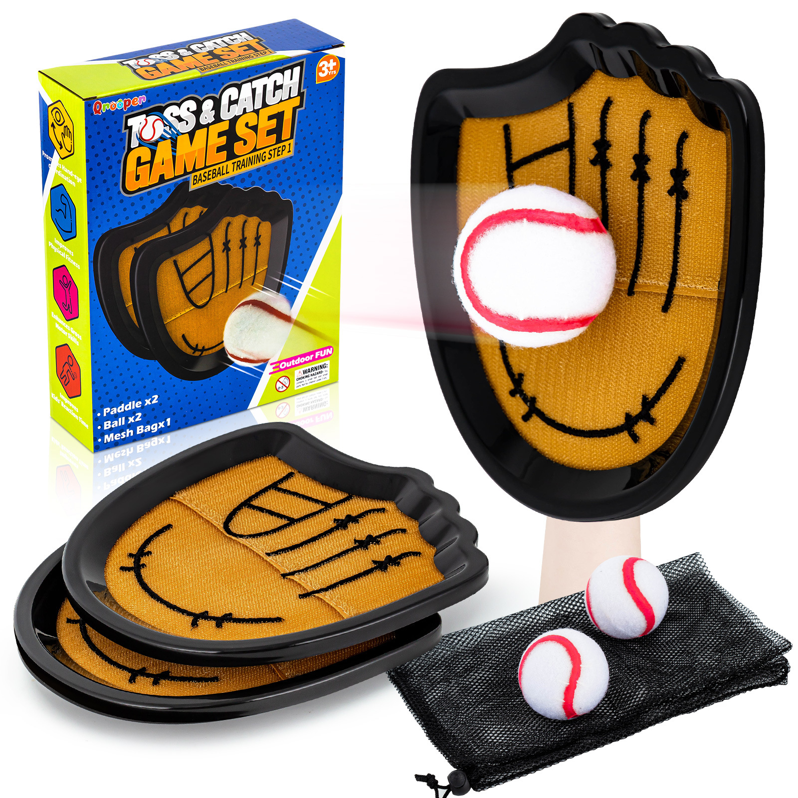 Amazon Sticky Target Ball Throwing and Catching Racket Waterproof Children's Sticky Target Ball