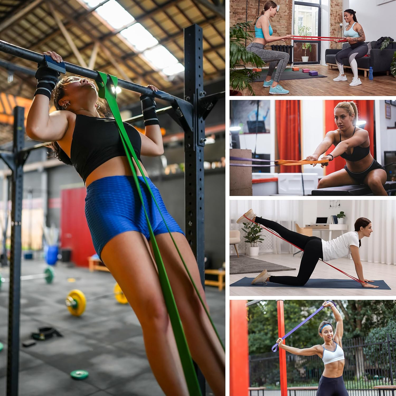 Cinturón elástico de acondicionamiento físico tira de resistencia hacia arriba entrenamiento de fuerza cuerda elástica para hombres y mujeres yoga estiramiento cinta de tracción auxiliar